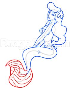 Mermaid Drawing Easy