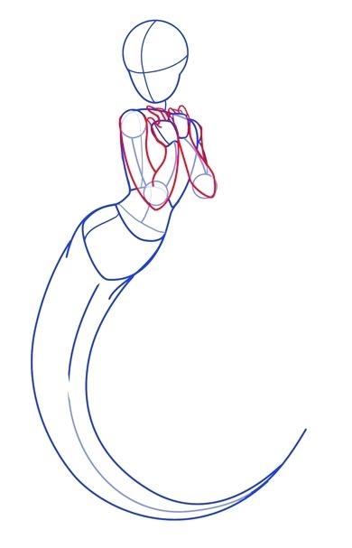 390x607 How To Draw A Mermaid Easy How Draw A Mermaid Step