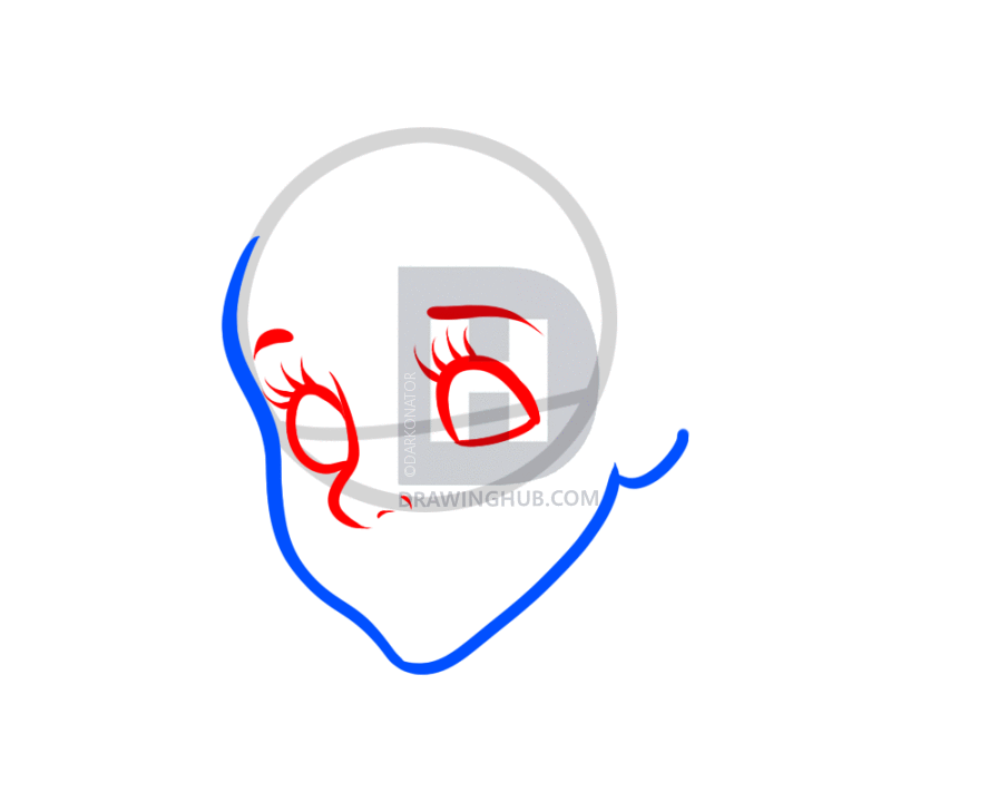 905x720 How To Draw Ariel Easy, The Little Mermaid, Step