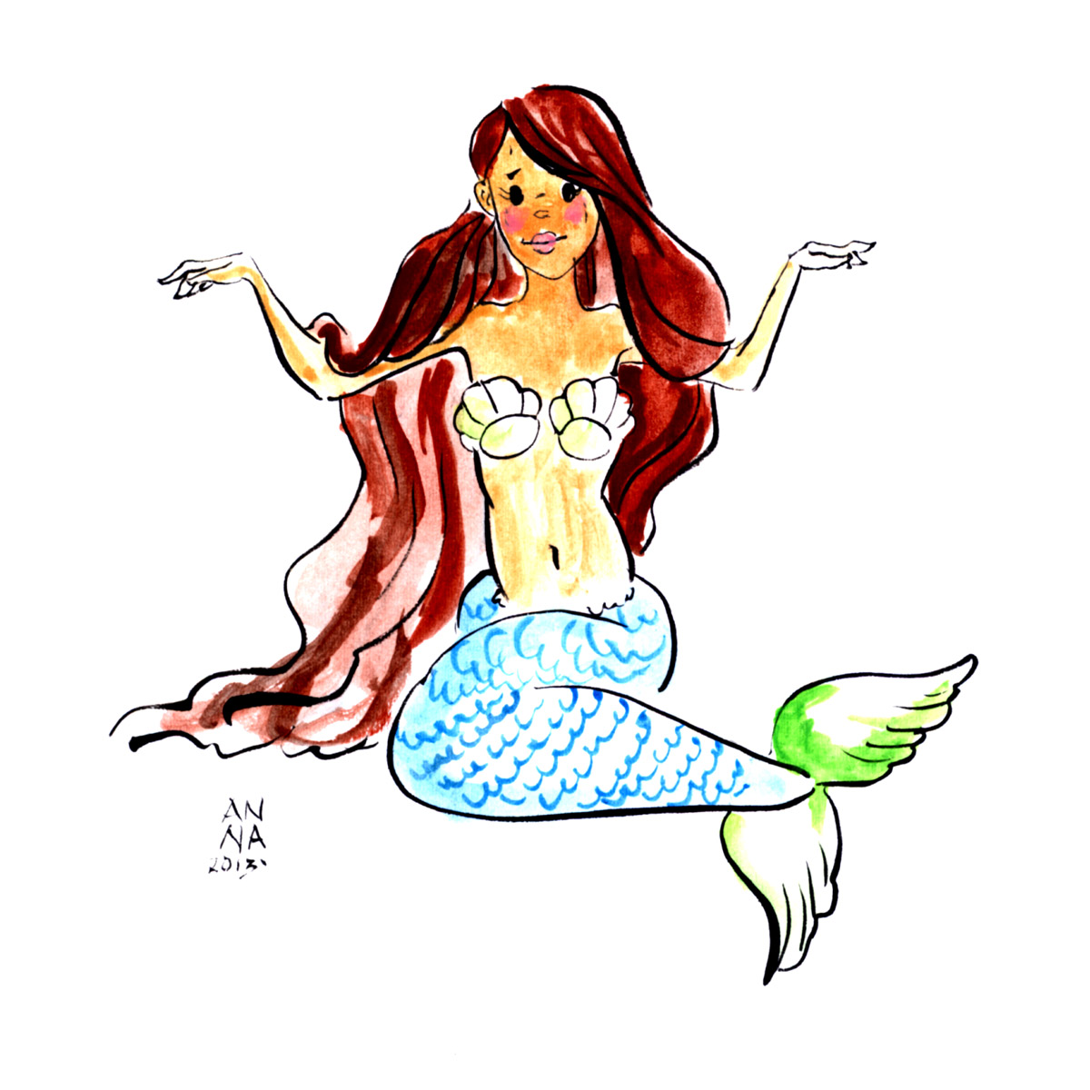 1200x1200 How To Create A Mermaid Cake Topper