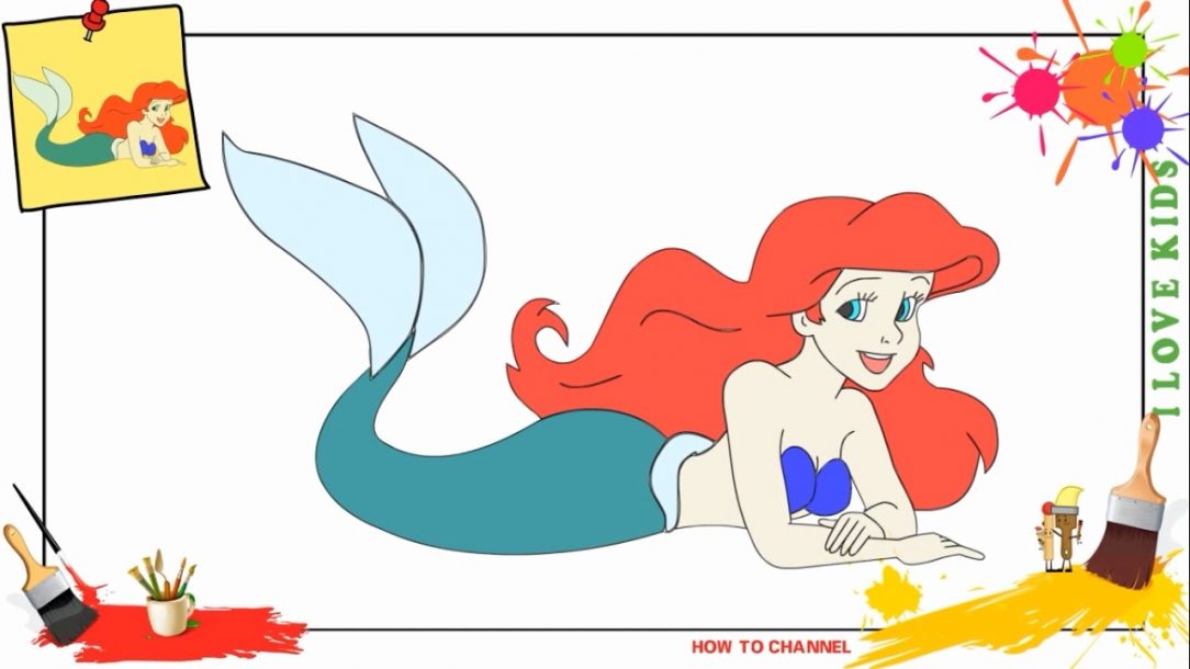 Mermaid Drawing For Kids
