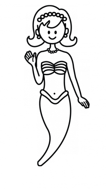 215x382 Collection Of Free Drawing Kids Mermaid Download On Ui Ex