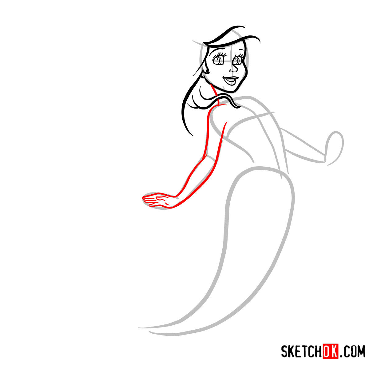 1200x1200 How To Draw Cute Ariel The Little Mermaid