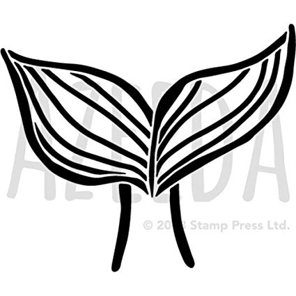 425x425 'mermaid Tail' Wall Stencil Template