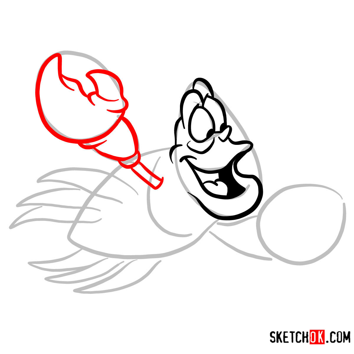 1200x1200 How To Draw Sebastian The Little Mermaid