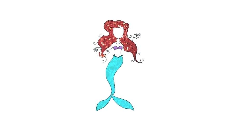 900x500 Mermaid Ariel Drawing Zupa