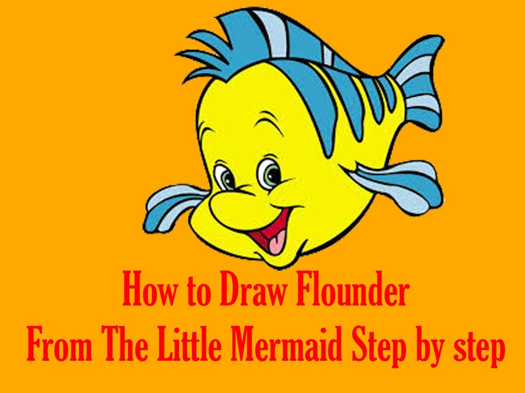 1024x768 Flounder Drawing Step