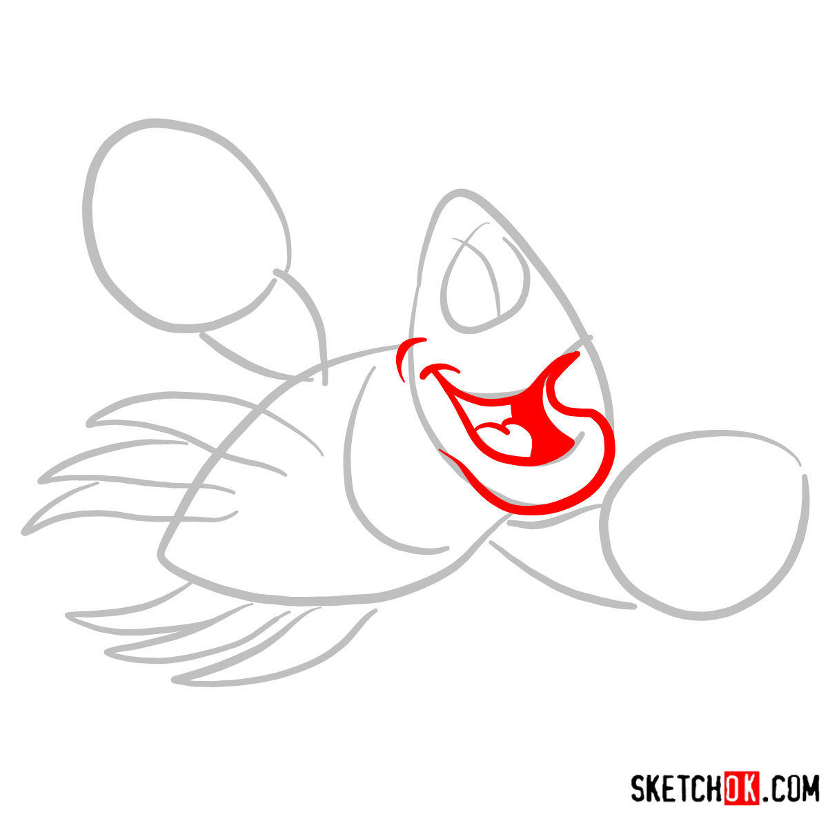 1200x1200 How To Draw Sebastian The Little Mermaid