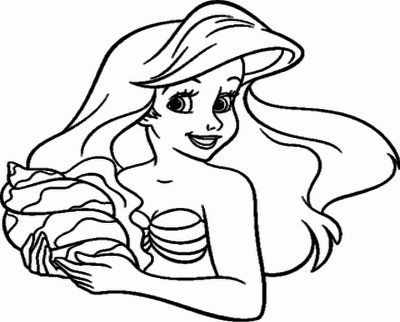 Mermaid Face Drawing