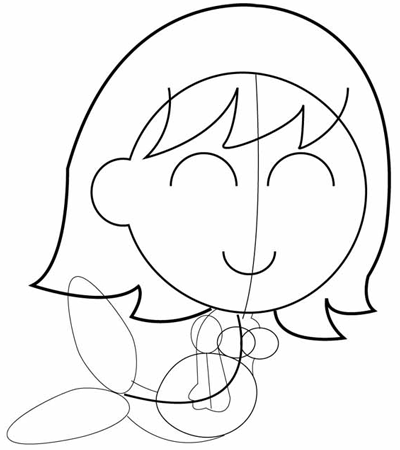 400x450 How To Draw Cartoon Mermaids With Easy Step