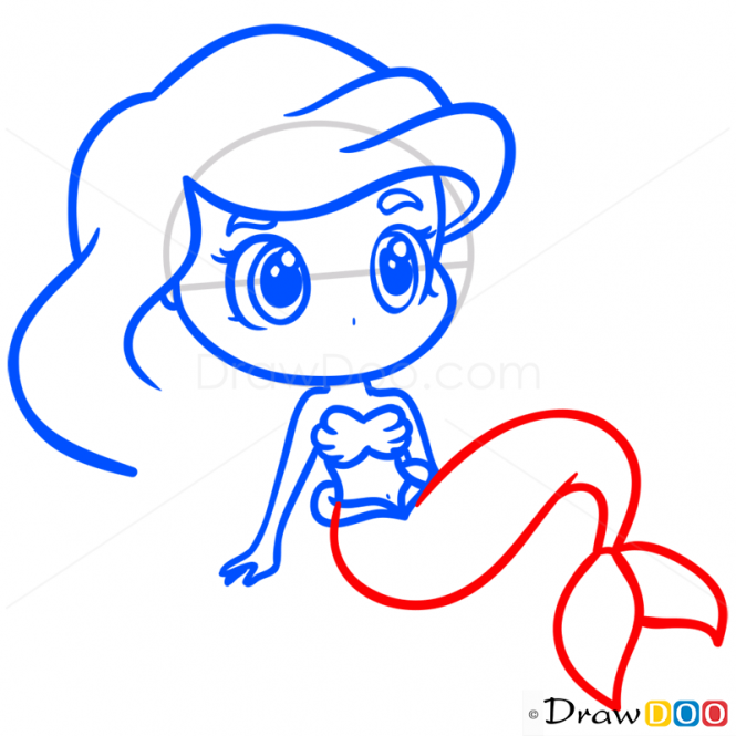 665x665 How To Draw Chibi Ariel, Mermaids Mermaids Draw