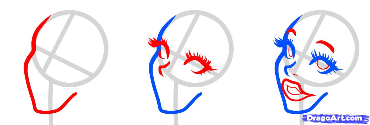 1286x437 How To Draw A Mermaid, Fantasy Mermaid, Step