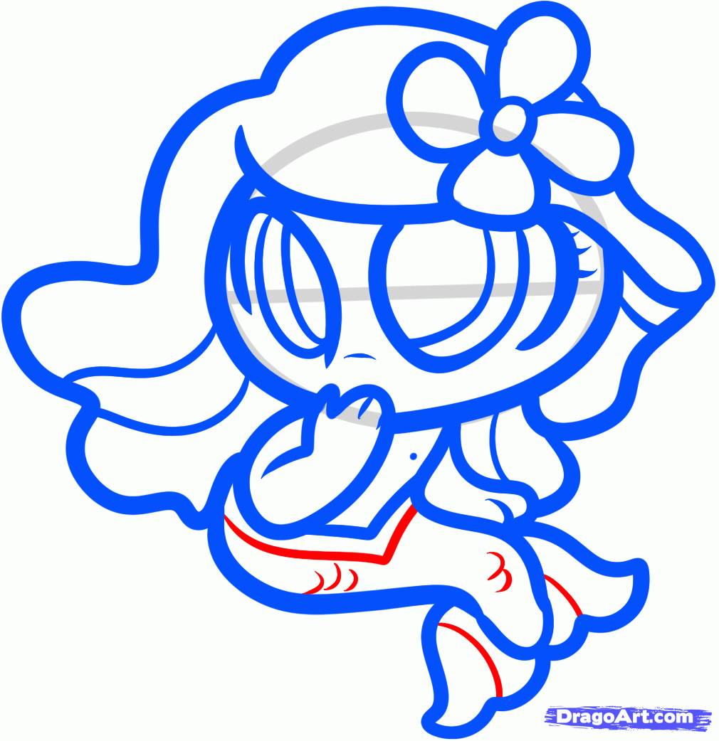 1010x1042 How To Draw A Baby Mermaid, Mermaid Girl, Step