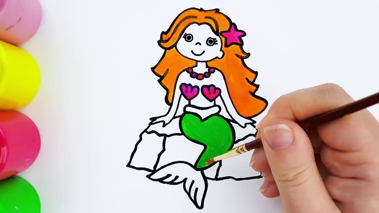 1280x720 How To Draw A Mermaid Girl