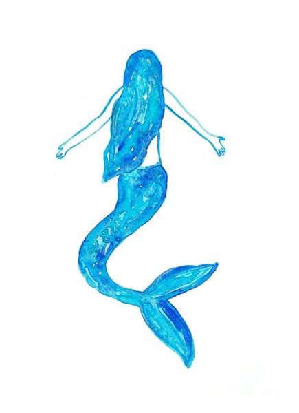 435x600 Mermaid Girl Art