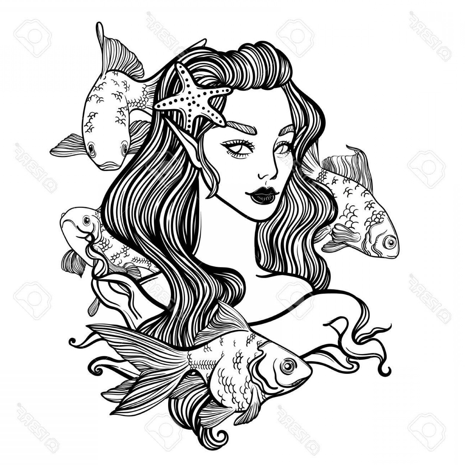 1560x1560 Photostock Vector Cute Vector Art Card With Little Princess