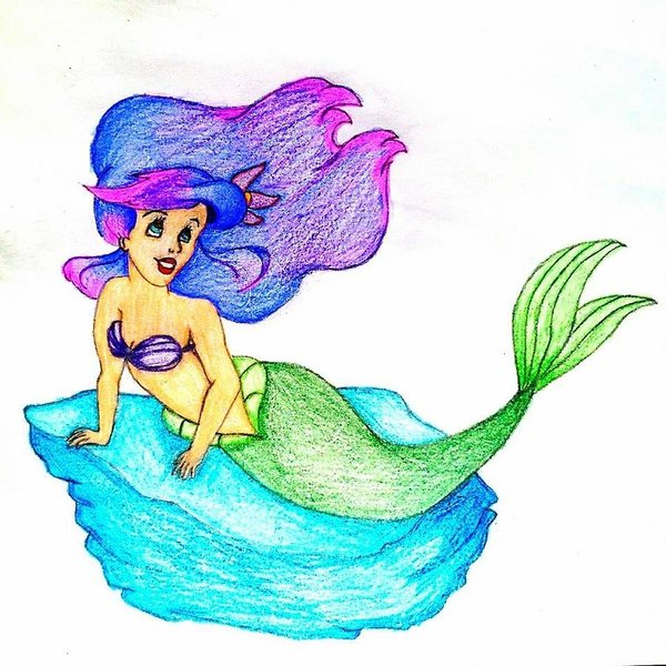 600x600 Mermaid Hair Drawings Fine Art America