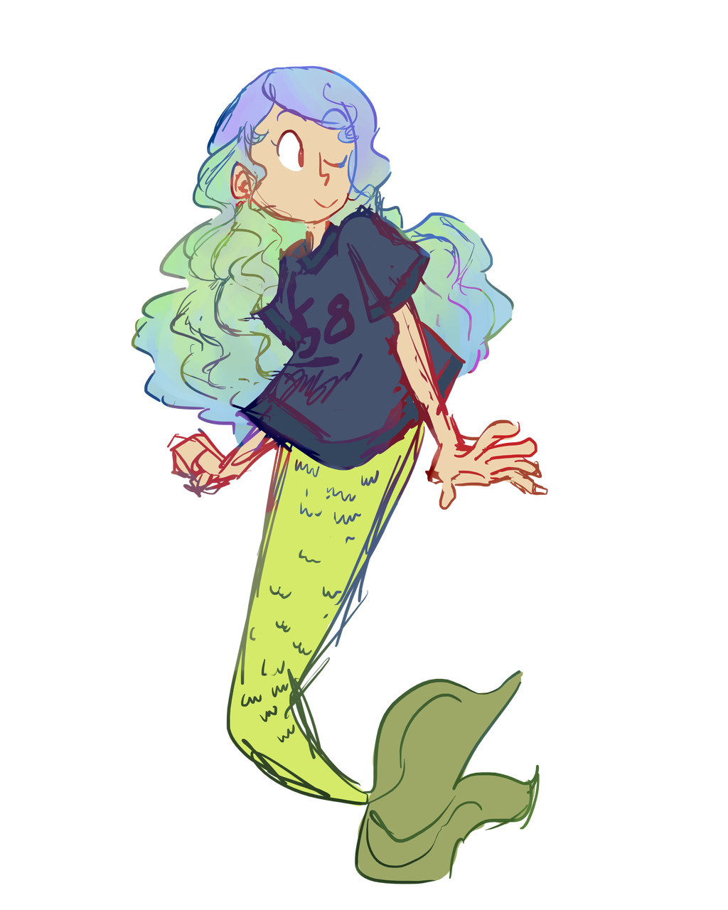 1024x1280 Mermaid W Mermaid Hair