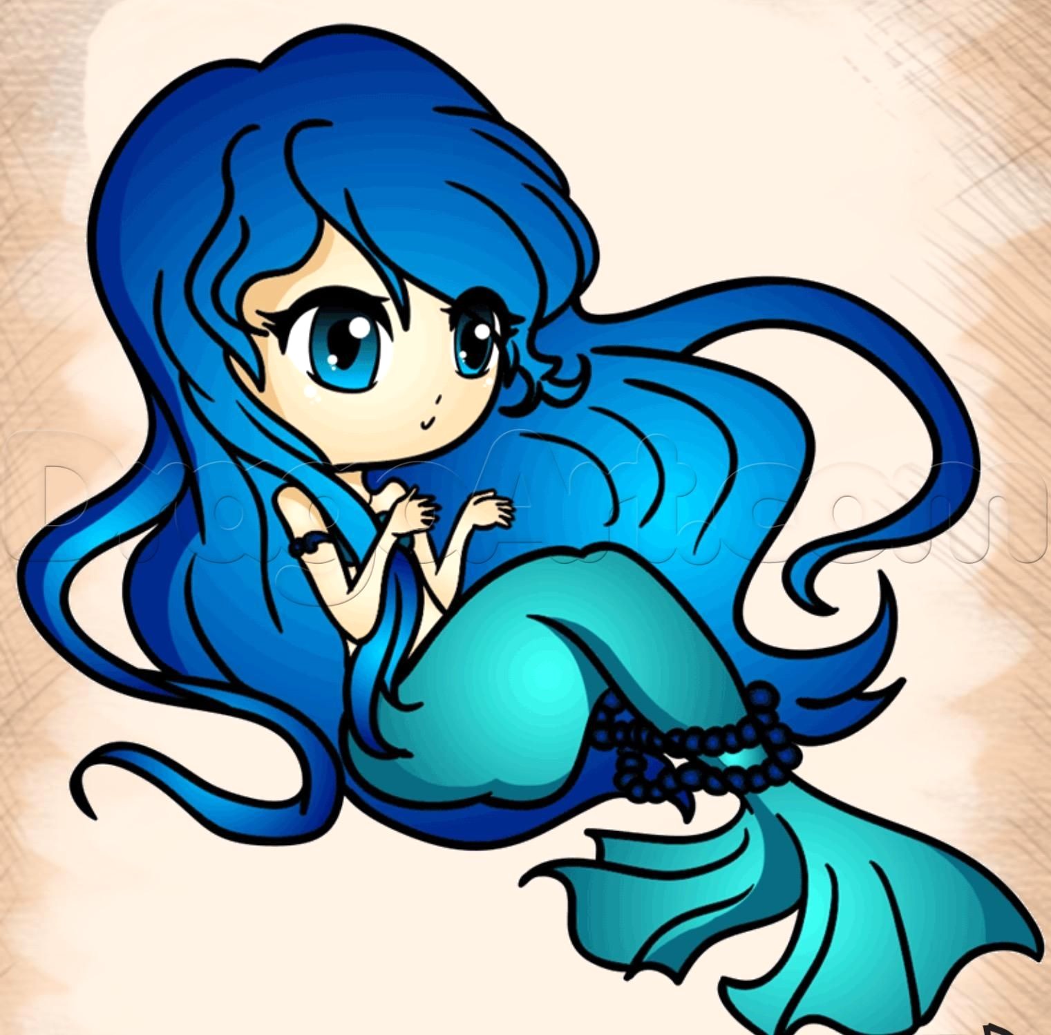 1521x1498 How To Draw A Cute Mermaid Todo Drawing Drawings