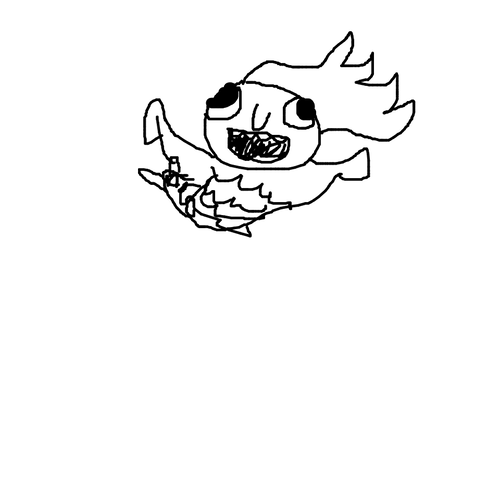 500x500 Drawing Creepy Mermaid Transparent Png Clipart Free Download