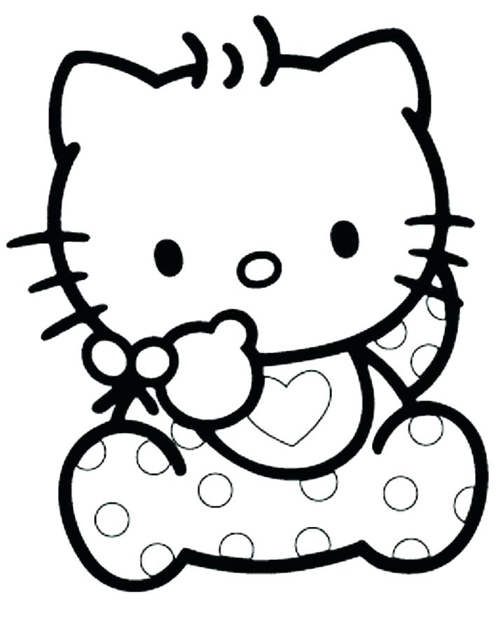 718x889 Hello Kitty Drawing Pages Hello Kitty Free Printable Coloring