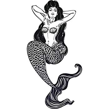 350x350 Huge Collection Of 'mermaid Black And White Drawing' Download