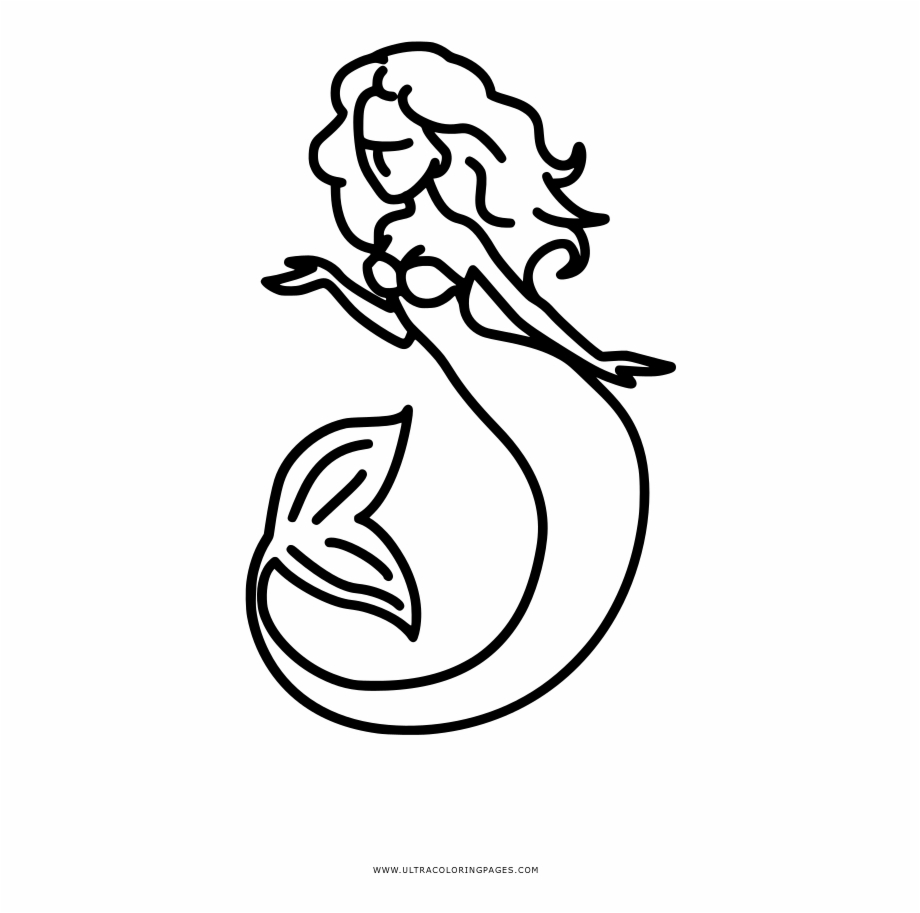 Mermaid Line Drawing | Free download on ClipArtMag