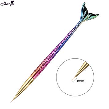 355x355 Types Nail Art Mermaid French Line Liner Grid