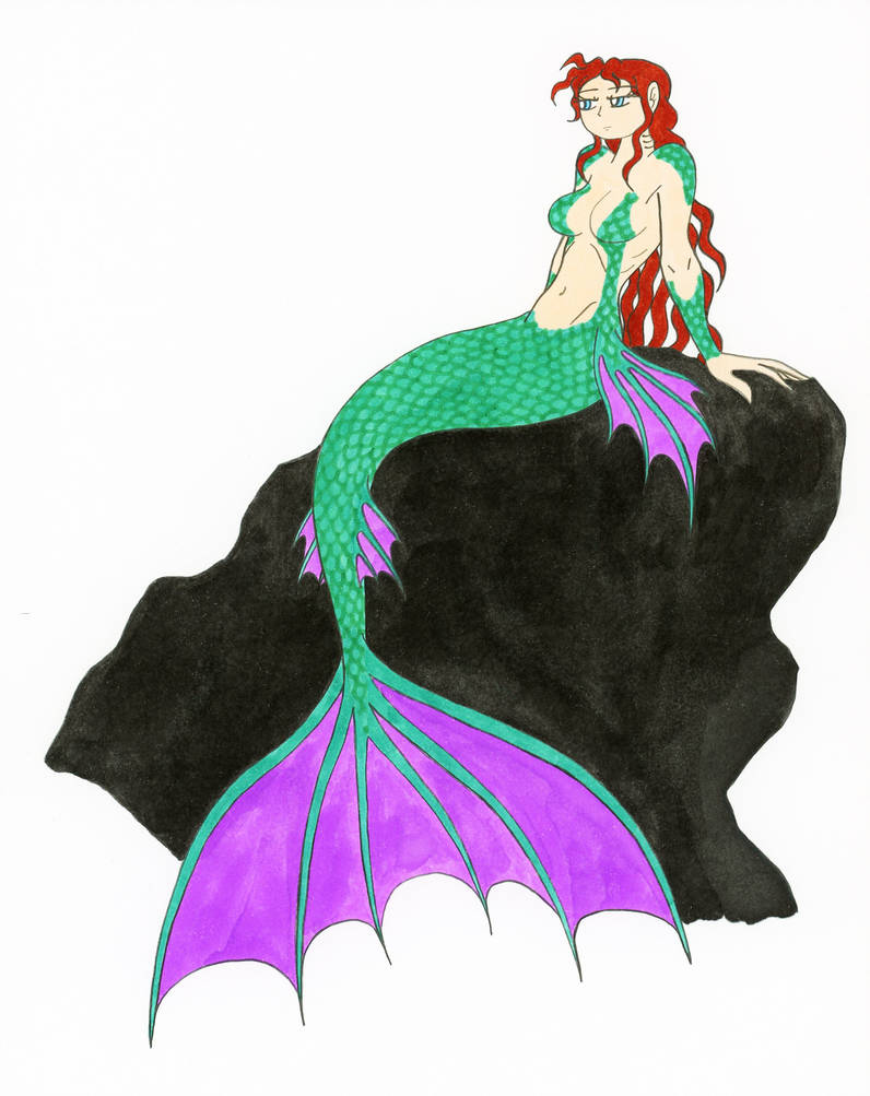 796x1003 Boredlonely Mermaid Sitting On A Rock