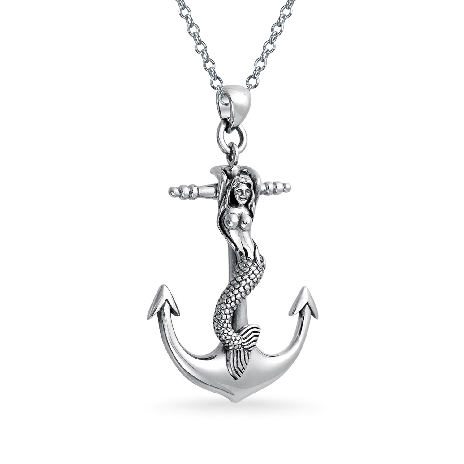 1500x1500 large nautical anchor mermaid siren sea lover pendant necklace