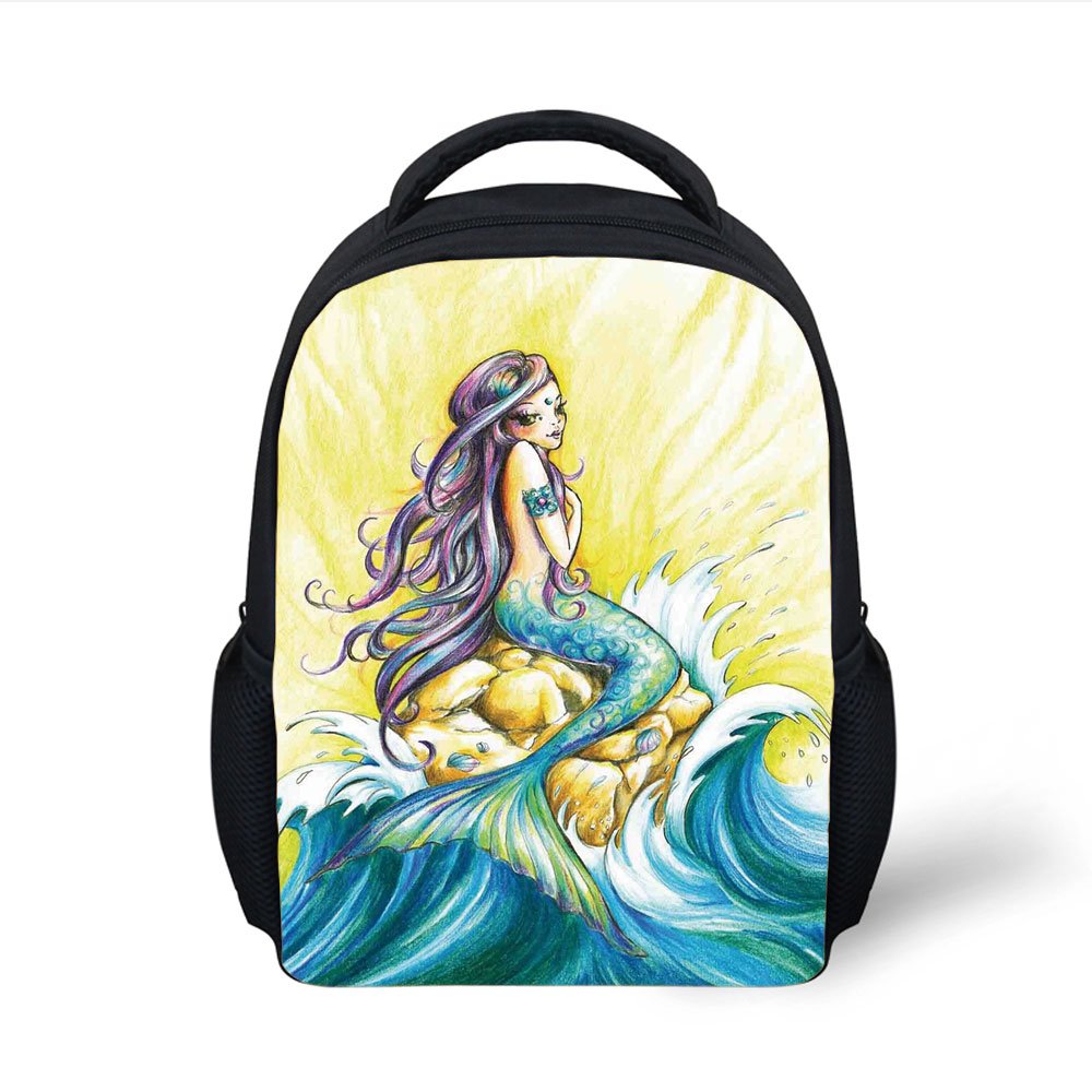 1000x1000 Iprint Kids School Backpack Mermaid,magical Mermaid