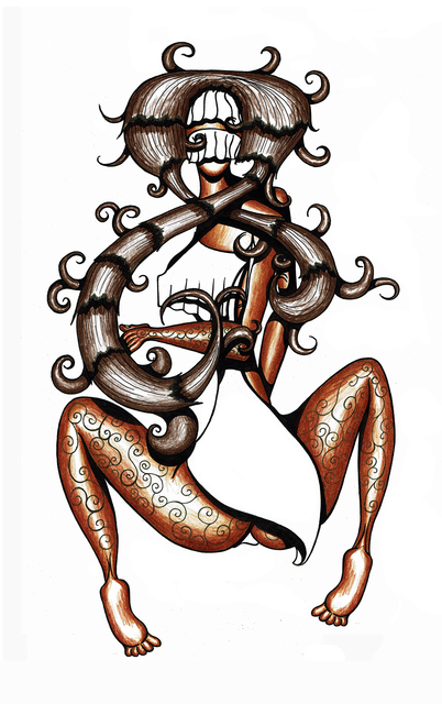 402x640 Arabian Princess Pencil Drawing