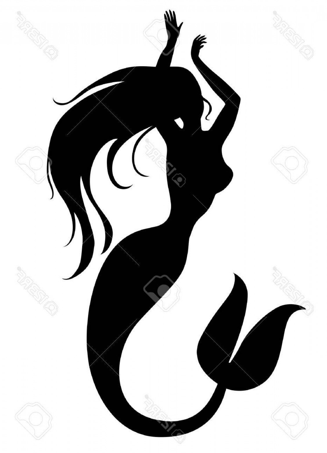 1126x1560 Clip Art Rock Mermaid Sitting