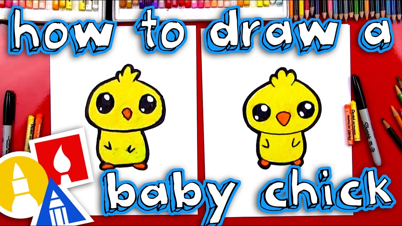 1280x720 How To Draw A Cartoon Baby Chick
