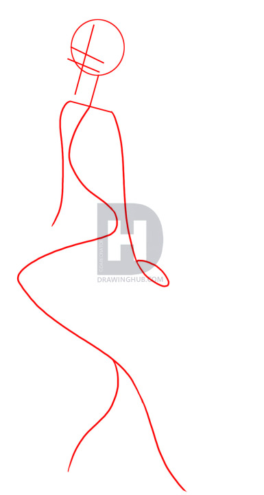 385x720 How To Draw Ariel, Step