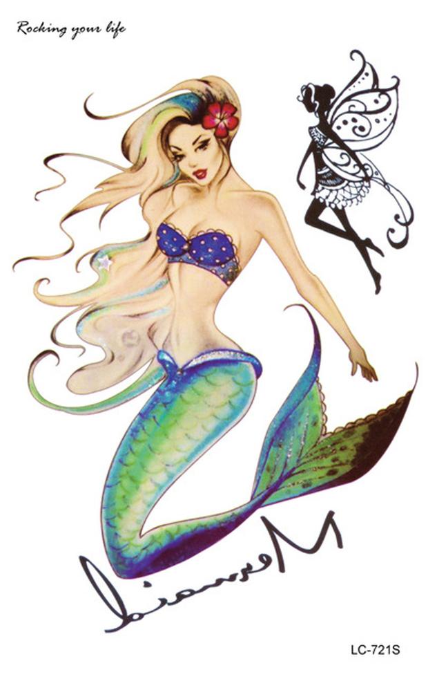 620x982 Mermaid Temporary Tattoos Mybodiart