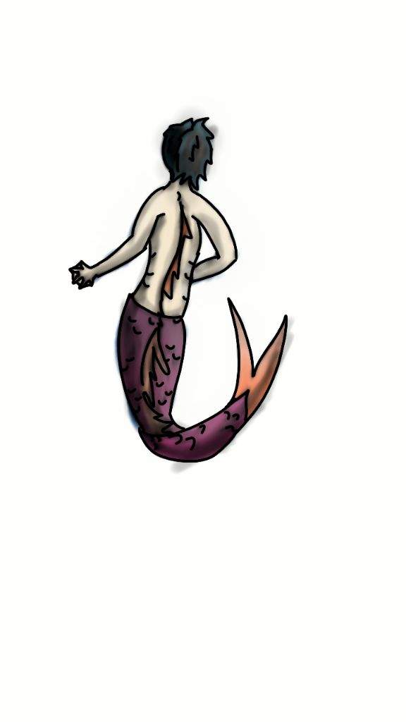 576x1024 digital merman drawing mermaid amino amino