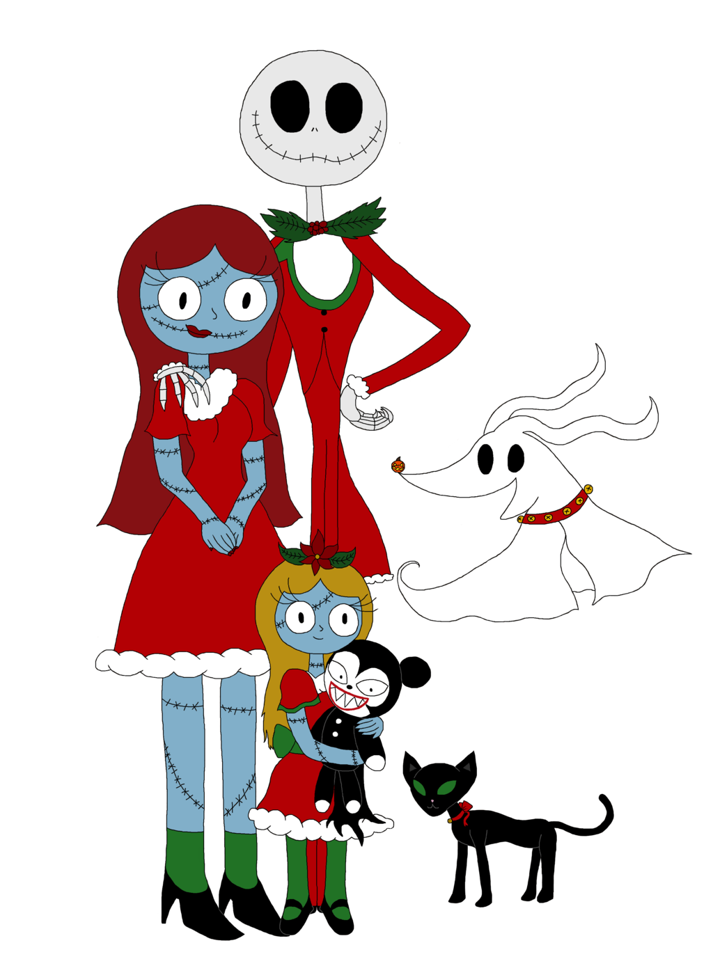1024x1378 Sally Drawing Merry Christmas Huge Freebie! Download