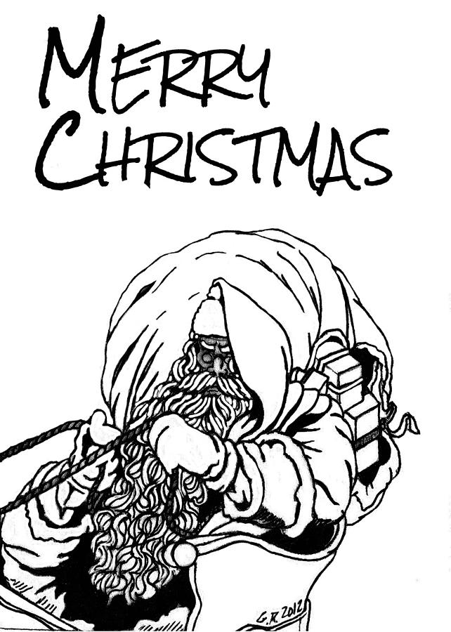 642x900 Merry Christmas Drawing