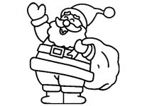 200x150 Santa Claus Coloring Pages How To Draw Santa Claus Merry Christmas