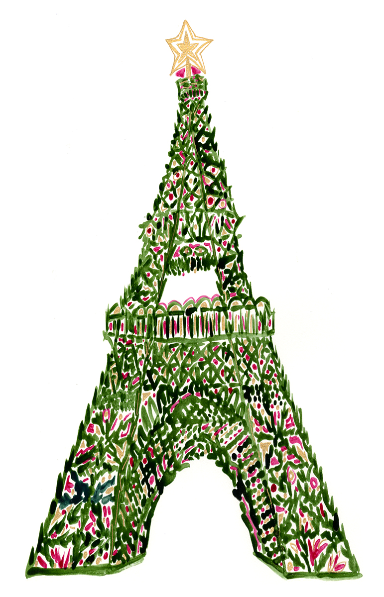 771x1200 The Eiffel Tower Christmas Tree! Merry Christmas!