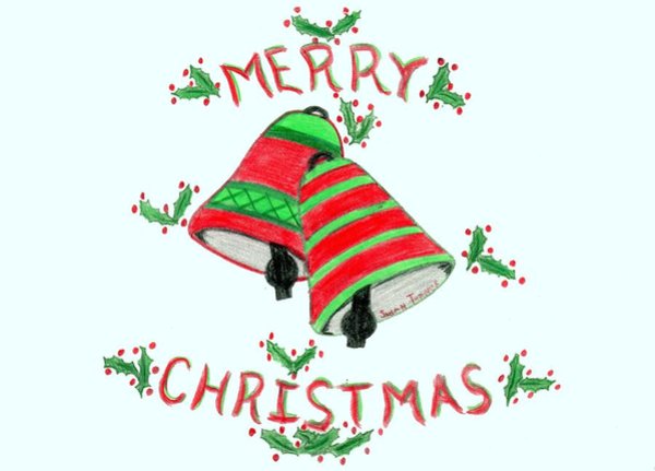 600x431 Merry Christmas Drawings