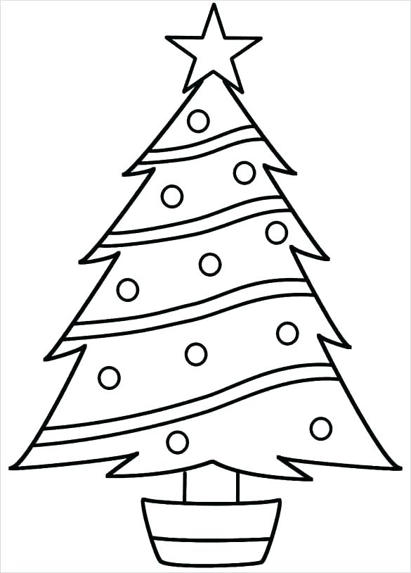 585x814 Merry Christmas Tree Coloring