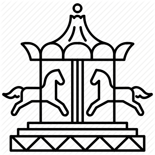 512x512 amusement park, carousel, entertainment, marry go round icon