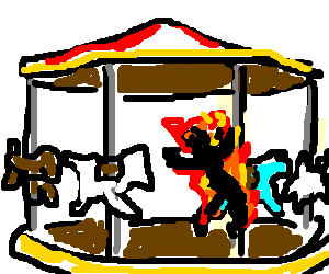 300x250 Collection Of Free Carousel Drawing Merry Go Round Download On Ui Ex