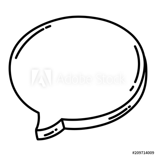 500x500 Line Chat Bubble Text Message Note
