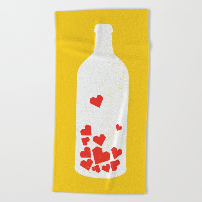 700x700 Message In A Bottle Beach Towel
