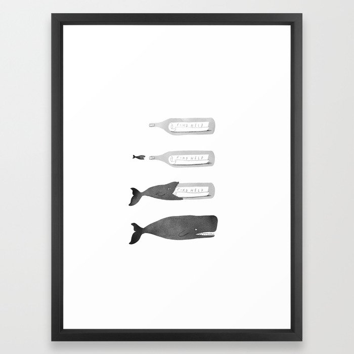 700x700 Message In A Bottle Framed Art Print