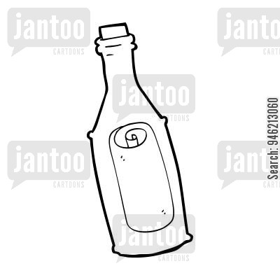 400x400 Message In A Bottle Cartoons
