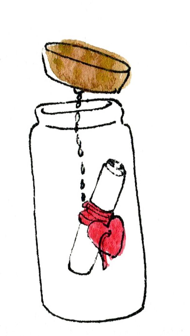 610x1076 Diy Message In Bottle Valentine Ps I Love You Boyfriend